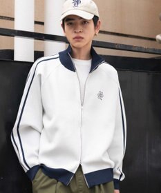 WEGO 【ユニセックス着用ITEM】ライントラックニットジャケット