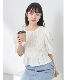 earth music&ecology ポコポコシャーリングトップス