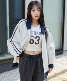 WEGO 【ユニセックス着用ITEM】ライントラックニットジャケット