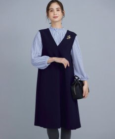 組曲 【WEB限定】ライトデシン フリル襟ブラウス