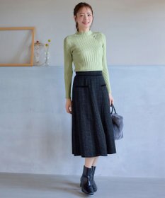 Tiaclasse 【新色追加・洗える】ランダムリブニットプルオーバー