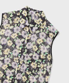 GRACE CONTINENTAL フラワーロングシャツ