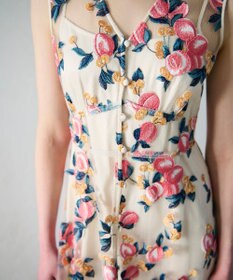 GRACE CONTINENTAL サマーフルーツ刺繍ワンピース