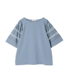 earth music&ecology フレア袖レースプルオーバー