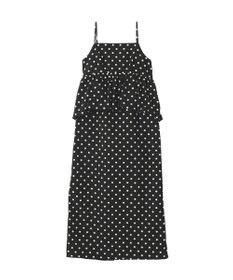 YECCA VECCA ドット柄バルーンキャミワンピース