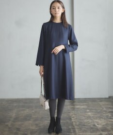 組曲 【WEB限定】ウールジョーゼット フレアワンピース