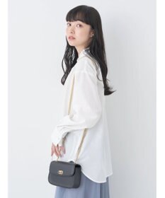 earth music&ecology スタンドフリルシャツ