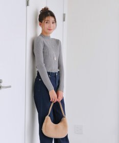 Tiaclasse 【新色追加・洗える】ランダムリブニットプルオーバー