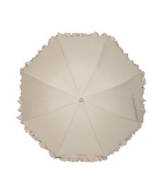 MOONBAT 【日傘】ポール & ジョー (PAUL & JOE　ACCESSOIRES) クリザンテームワンポイント フリル 雨の日OK スライド式 一級遮光 遮熱 UV