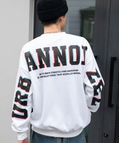 WEGO 【2点SET】アクセ付き裏シャギーグラフィックプルオーバー