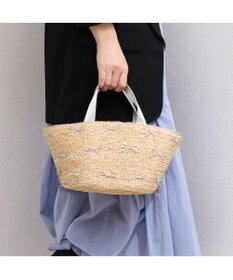 UNBILLION カカトゥ kakatoo / ラフィアブレードリボンバッグ カゴバッグ