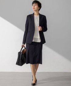 23区 S 【セットアップ対応/洗える】ストレッチシャンブレー テーラードジャケット