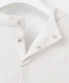 J.PRESS LADIES L シャドーストライプ ボウタイ風 カットソー