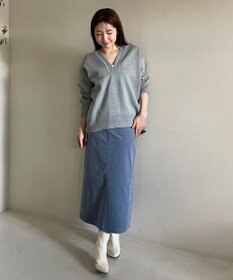 UNFILO スポンジニット ディープネック