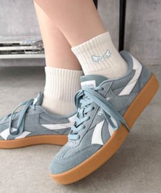 WEGO 刺繍アンクルパイルソックス