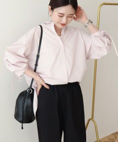 AMERICAN HOLIC 【イージーケア】バックギャザーリボンシャツ