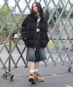 WEGO 【ユニセックス着用ITEM/MLサイズ展開】コーデュロイパファーブルゾン