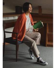 Green Parks ミドル丈モックネックカーディガン