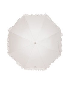 MOONBAT 【日傘】ポール & ジョー (PAUL & JOE　ACCESSOIRES) クリザンテームワンポイント フリル 雨の日OK スライド式 一級遮光 遮熱 UV
