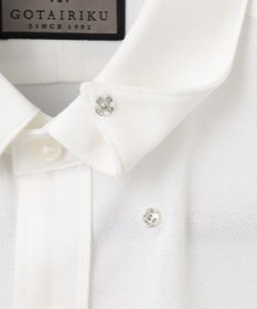 GOTAIRIKU 【吸水速乾】クールマックス鹿の子 ビズシャツ_スナップダウン