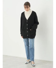 earth music&ecology アンチピリング畦Ｖネックカーディガン