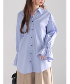 Te chichi ピンタックフレアカフスシャツ