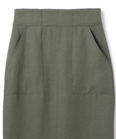 BEIGE， 【洗える】BERNARD / リネンアウトポケットハイウエストスカート