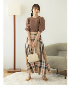 earth music&ecology シアーパワショルニットプルオーバー