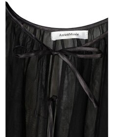 Green Parks リボンチュールデザインブラウス