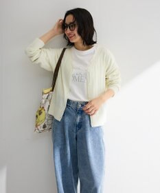 Green Parks レースドッキングニットカーディガン