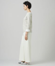 ICB 【洗える】 クロスコンビ デザインニットプルオーバー