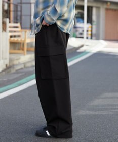 WEGO 【ウエストゴム/MLサイズ展開】イージーワイドカーゴスラックス