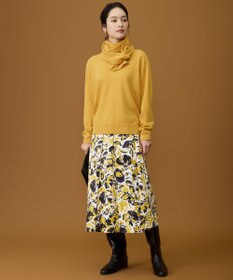 自由区 S 【SHIHOさん着用】アートタッチフラワープリント スカート