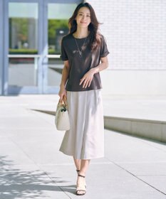 J.PRESS LADIES L 【洗える】Crispyツイル クロップド パンツ