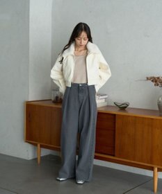 earth music&ecology タックホックデニムパンツ