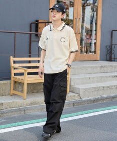 WEGO 【ユニセックス着用ITEM/MLサイズ展開】ワッフルラインポロ