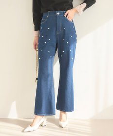 Feroux ランダムパールデニム パンツ