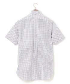 J.PRESS MEN 【EXTRA COMFORT / 形態安定・ストレッチ・抗菌防臭・速乾】ピンオックス サマーチェック 半袖シャツ/B.D.