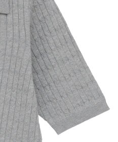 AMERICAN HOLIC 【2WAY】金ボタン衿付きケーブルプルオーバー