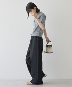 AMERICAN HOLIC 【2WAY】金ボタン衿付きケーブルプルオーバー