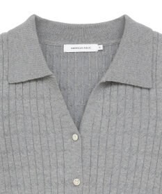 AMERICAN HOLIC 【2WAY】金ボタン衿付きケーブルプルオーバー