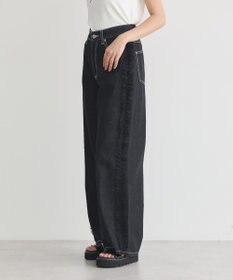 earth music&ecology サイドチュールデニムパンツ