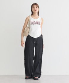 earth music&ecology サイドチュールデニムパンツ