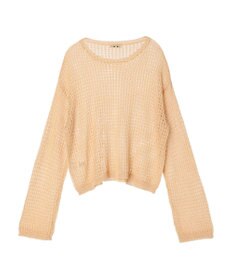 earth music&ecology レーシーニットプルオーバー