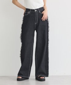 earth music&ecology サイドチュールデニムパンツ