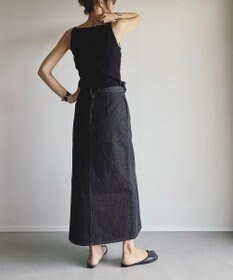 woadblue サイズ追加 ＜坪田あさみさんコラボ＞デニムラップスカート