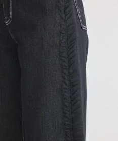 earth music&ecology サイドチュールデニムパンツ