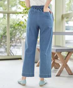 Tiaclasse 【おのののかさん着用】TCデニム切替ワイドストレートパンツ