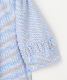 J.PRESS LADIES 【洗える】Betterコットンポリエステル ストライプ シャツカラーブラウス
