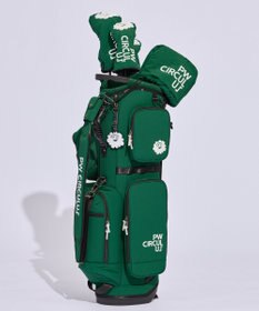 PW CIRCULUS 【UNISEX】デタッチャブル キャディバッグ シボ感のあるナイロンワッシャー素材